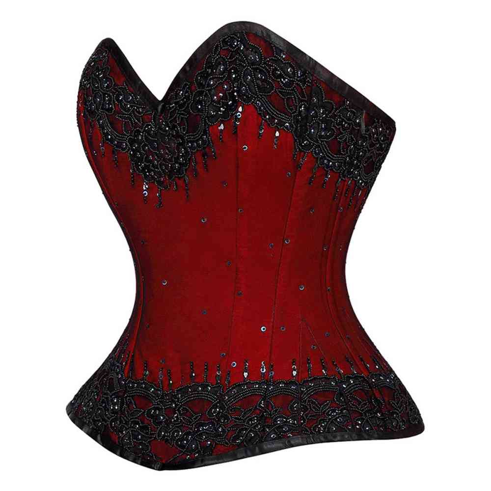 Attitude Corsets - Andariël survêtement corset - Rouge/Noir